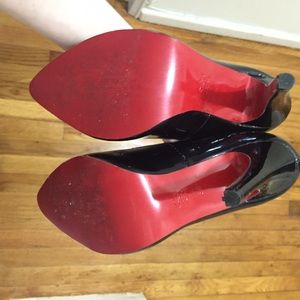 Black Red Bottom Patent Leather Heels